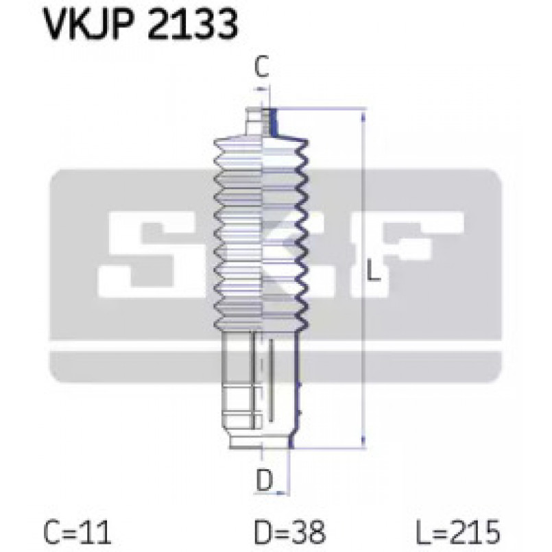 VKJP 2133 SKF - Пильовик привідного валу